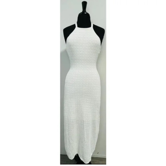New Sandro knit White Embellished Dress 42 - Picture 8 of 10